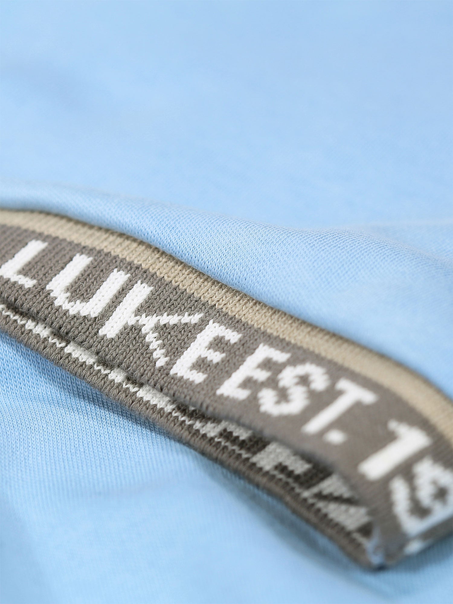 Luke 1977 M800153 Nelson Text Cuff Shirt Sky Blue