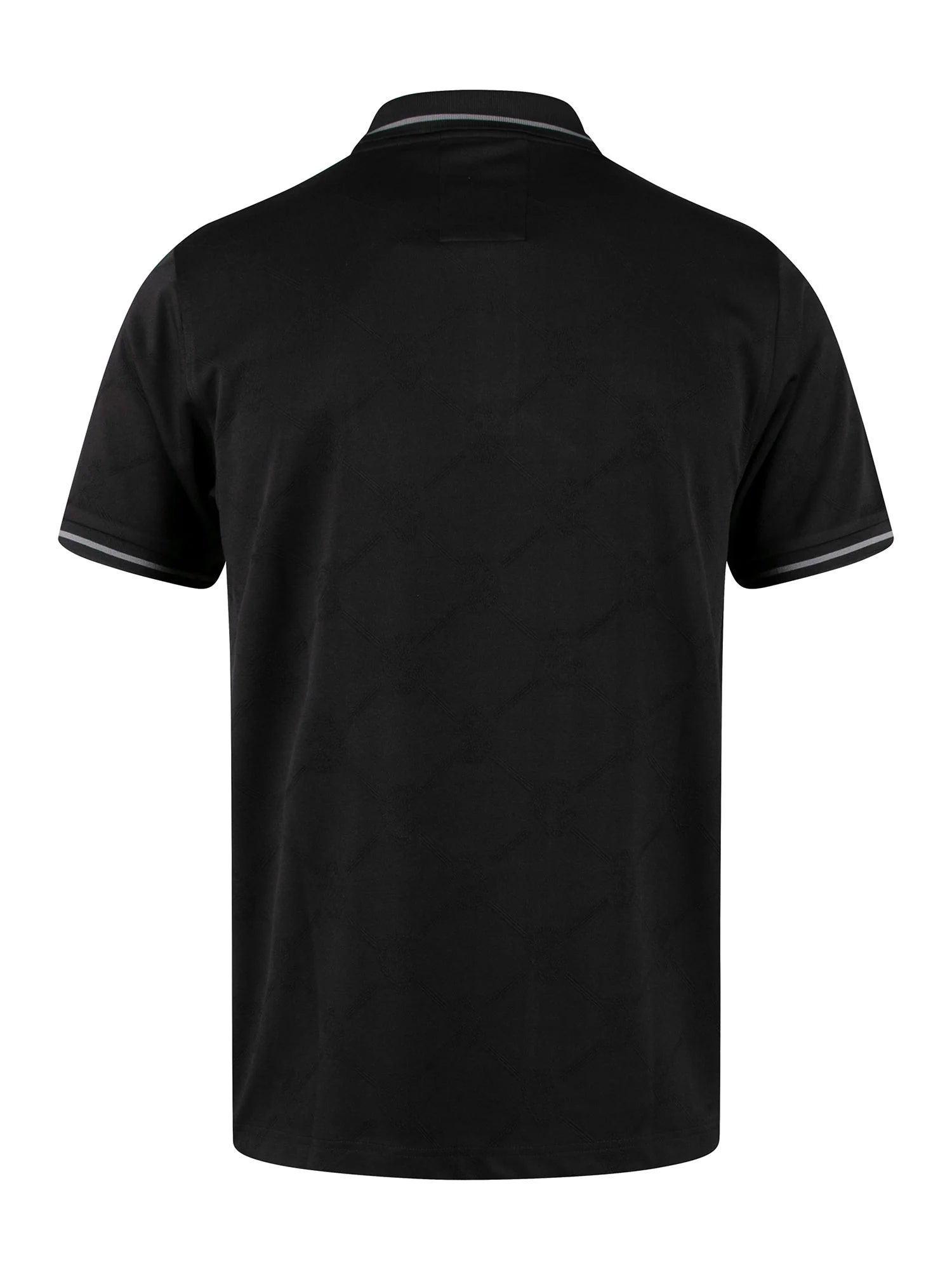 Luke 1977 Saxon Textured Polo Shirt - Black