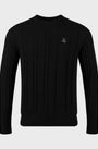 Luke 1977 M810650 Mitchem Cable Knit Jumper Black
