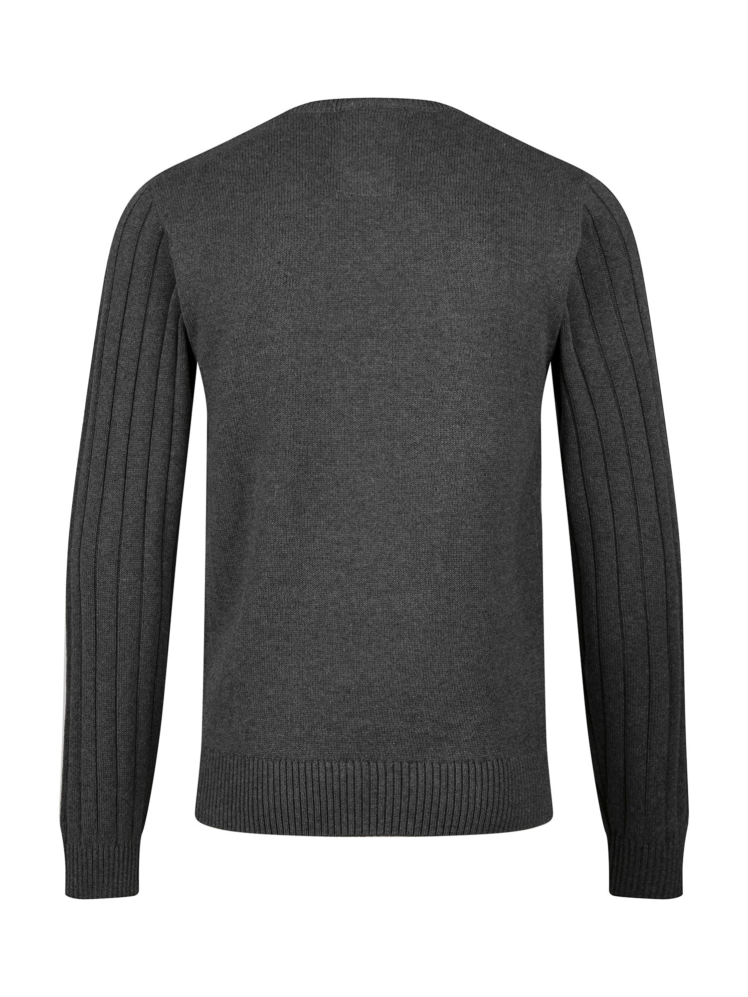 Luke 1977 M810650 Mitchem Cable Knit Jumper Charcoal