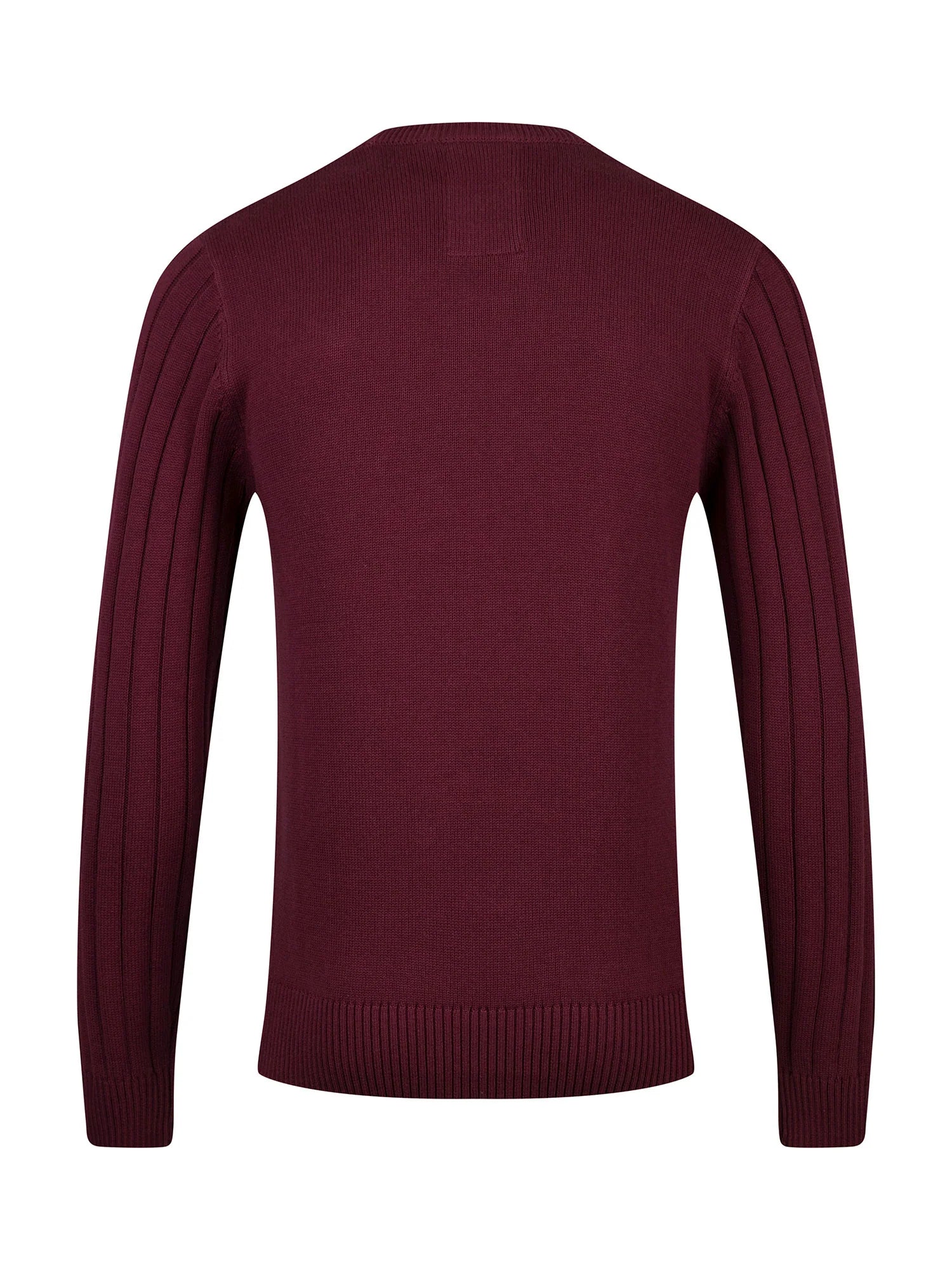 Luke 1977 M810650 Mitchem Cable Knit Jumper Mauve Wine