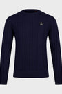 Luke 1977 M810650 Mitchem Cable Knit Jumper Navy