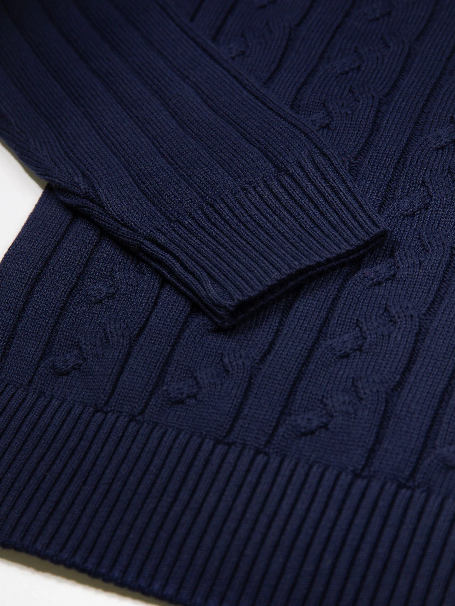 Luke 1977 M810650 Mitchem Cable Knit Jumper Navy