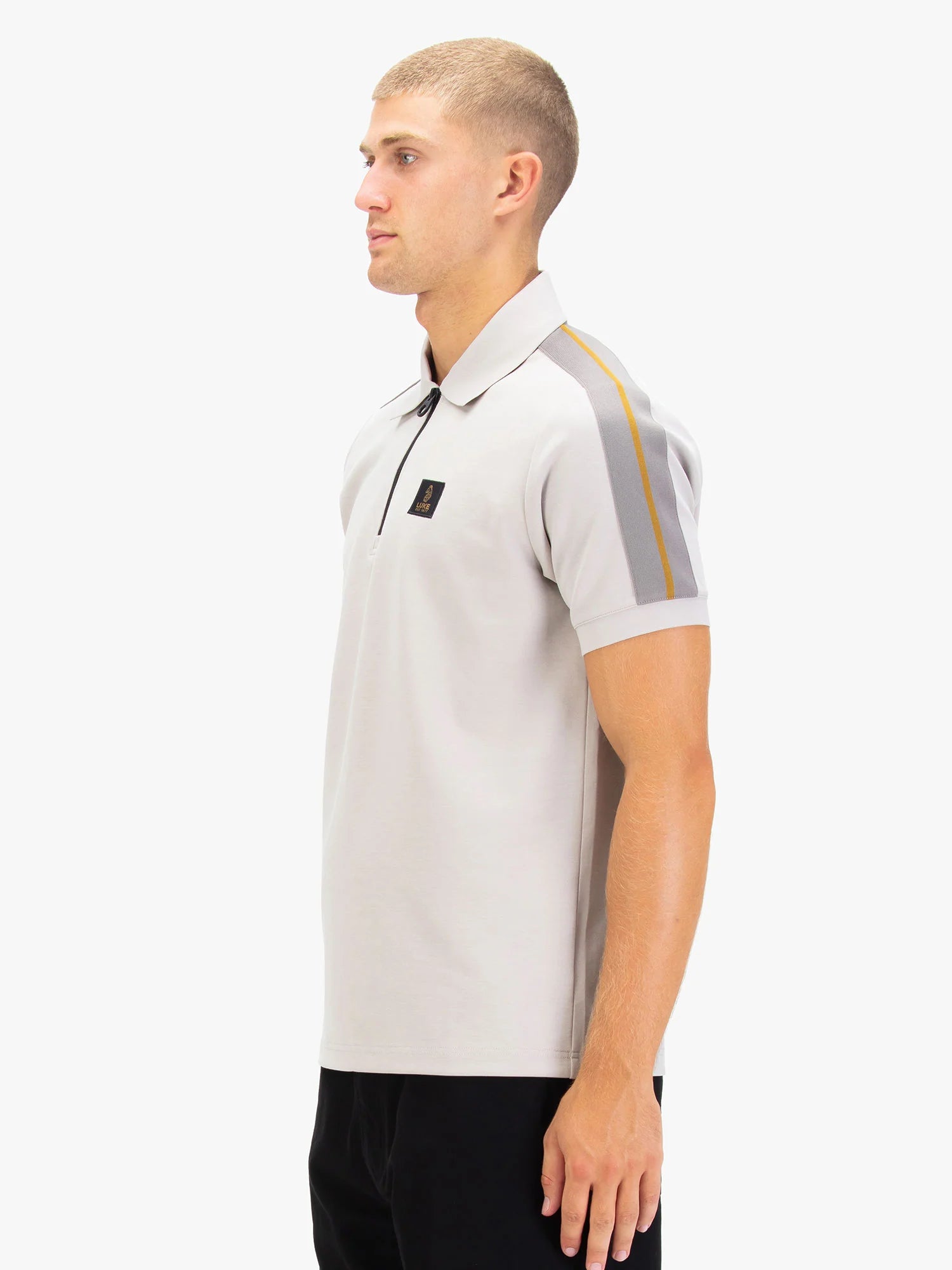 Luke 1977 Caltech 1000 Zip Polo - Cement