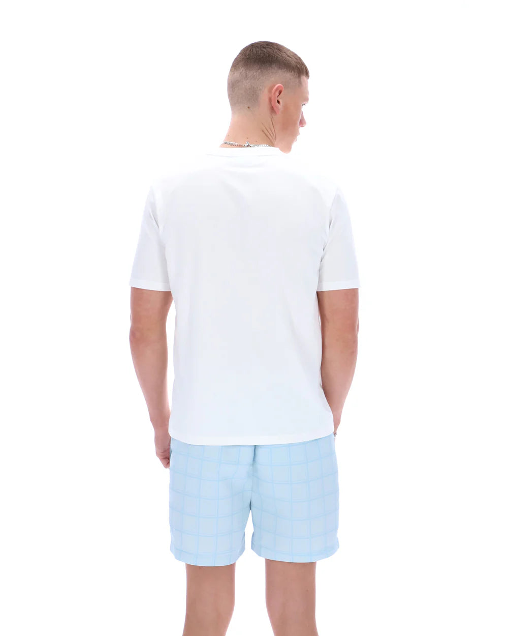 Fila SS26MH043 Mano Cut Sew Panel T-Shirt 100 - White/Skyway