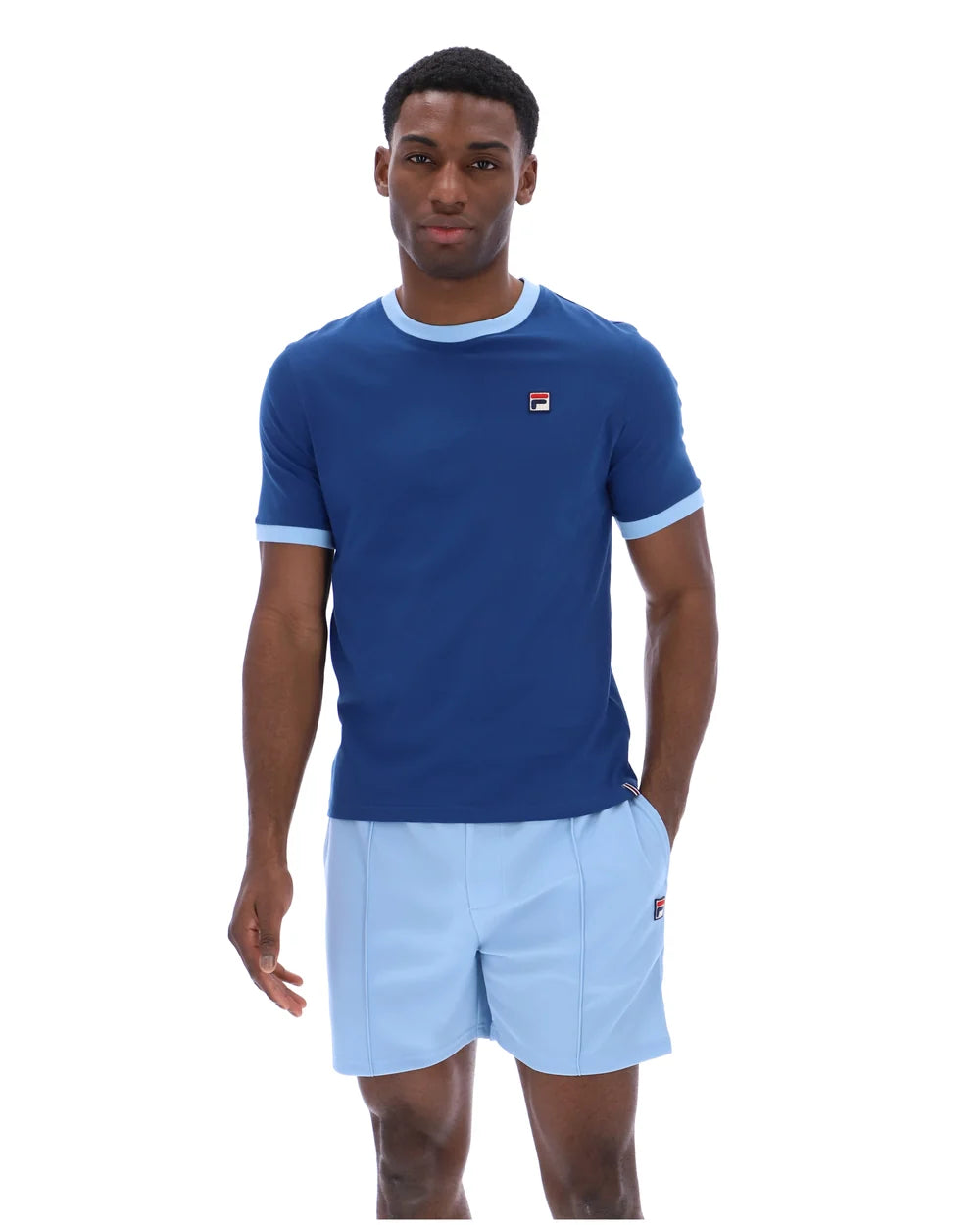 Fila LM1836AT Marconi Essential Ringer T-Shirt - Limoges/Frozen Fjord