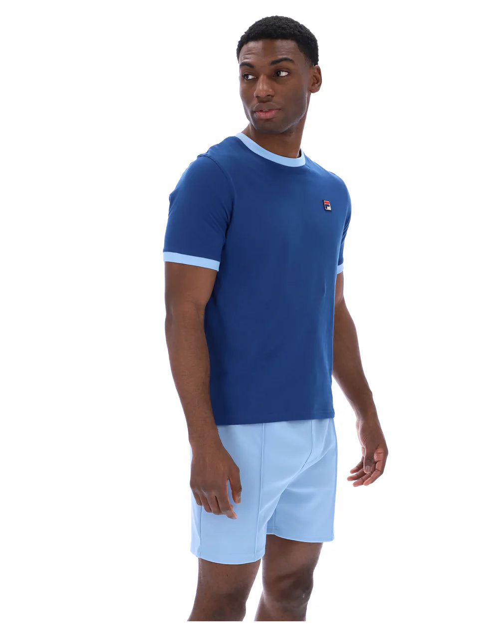 Fila LM1836AT Marconi Essential Ringer T-Shirt - Limoges/Frozen Fjord