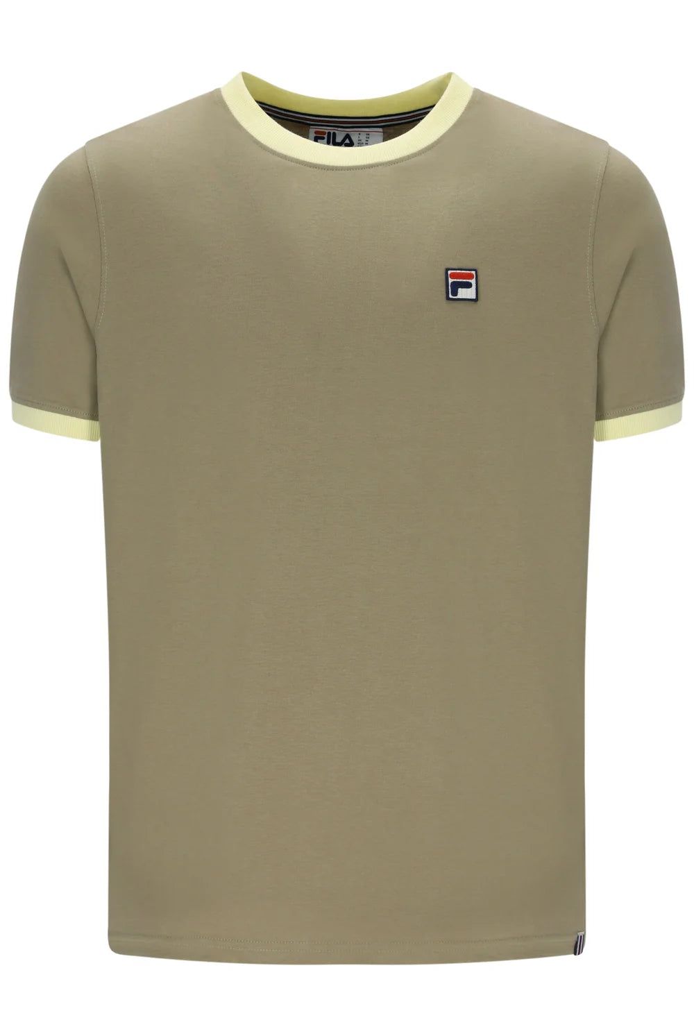 Fila LM1836AT Marconi Essential Ringer T-Shirt 223 - Chinchilla/Double Cream