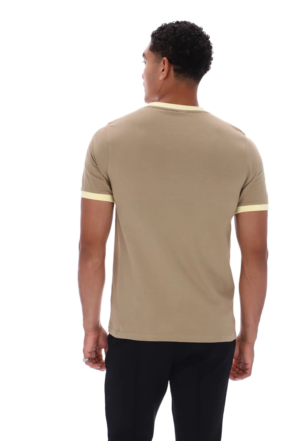 Fila LM1836AT Marconi Essential Ringer T-Shirt 223 - Chinchilla/Double Cream