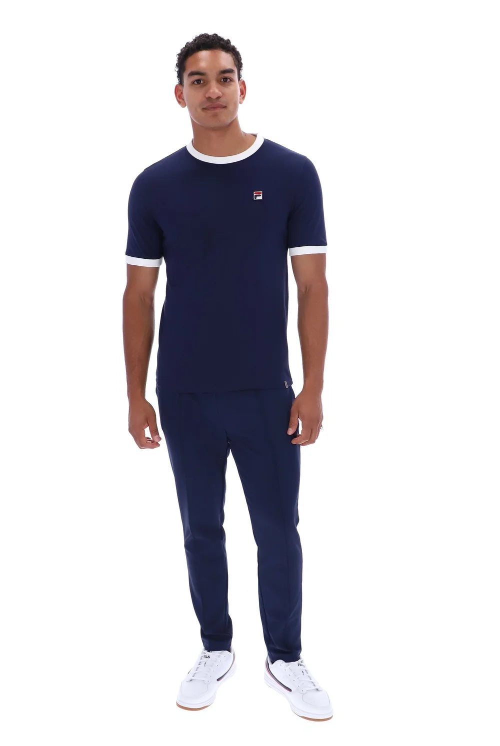 Fila LM1836AT Marconi Essential Ringer T-Shirt 411 - Fila Navy/White