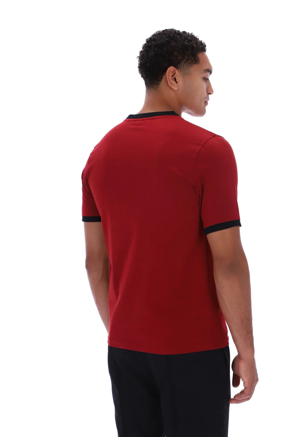 Fila LM1836AT Marconi Essential Ringer T-Shirt 553 - Sundried Tomato/Black
