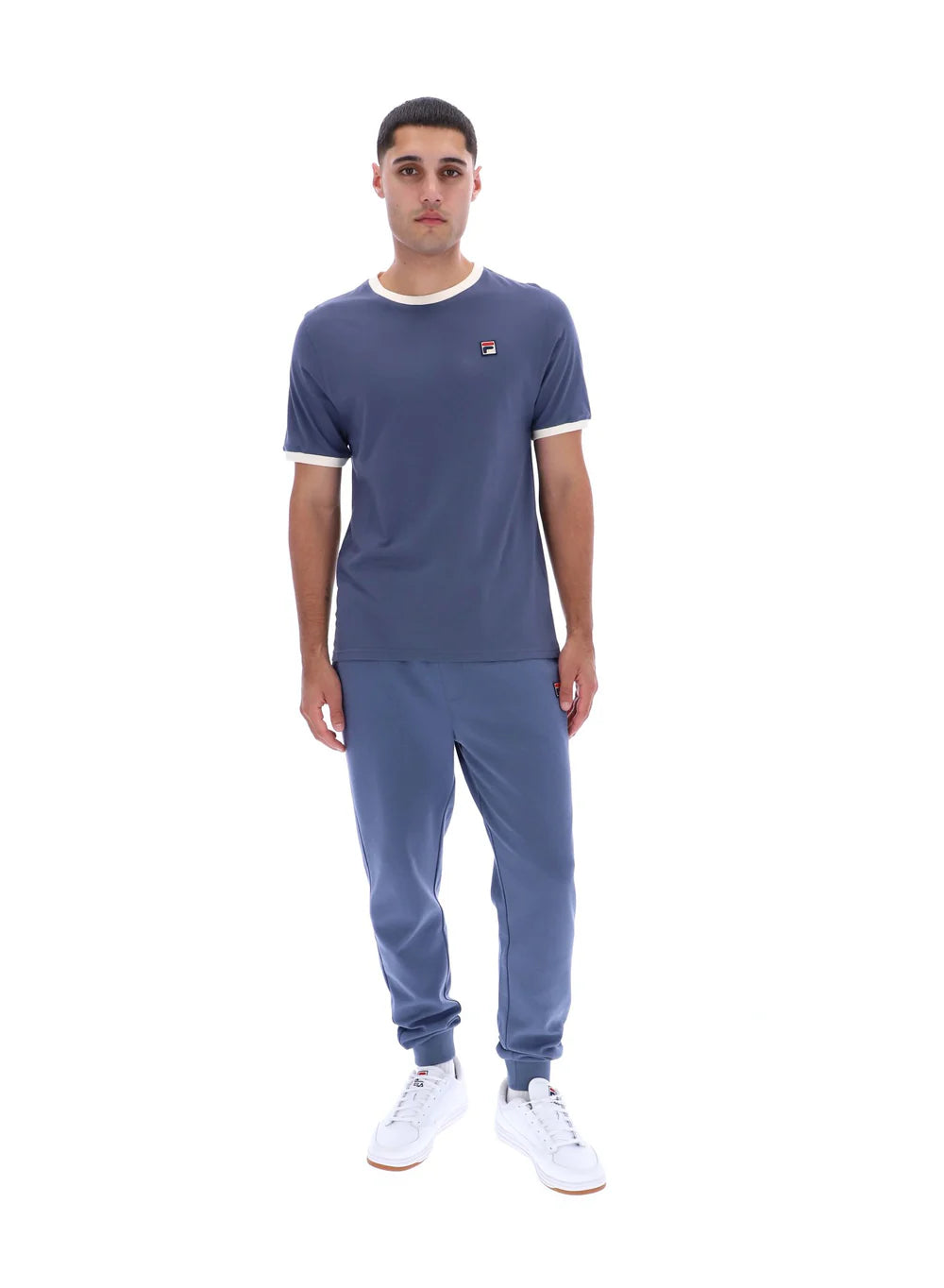 FILA Marconi Ringer T-Shirt - Vintage Indigo/Gardenia