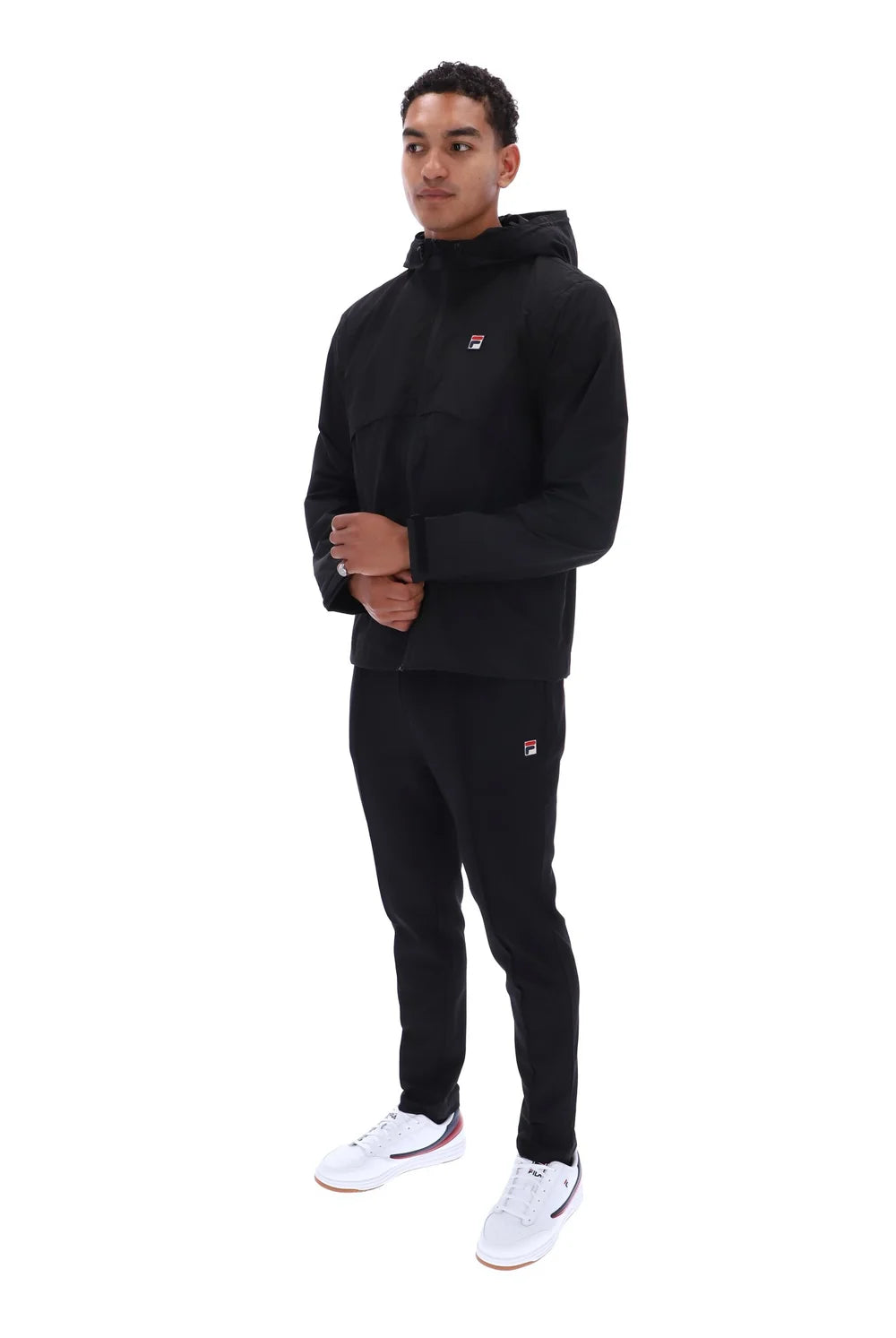 Fila FW26MH019 Marcos Full Zip Jacket W/ Bamboo Badge 001 - Black