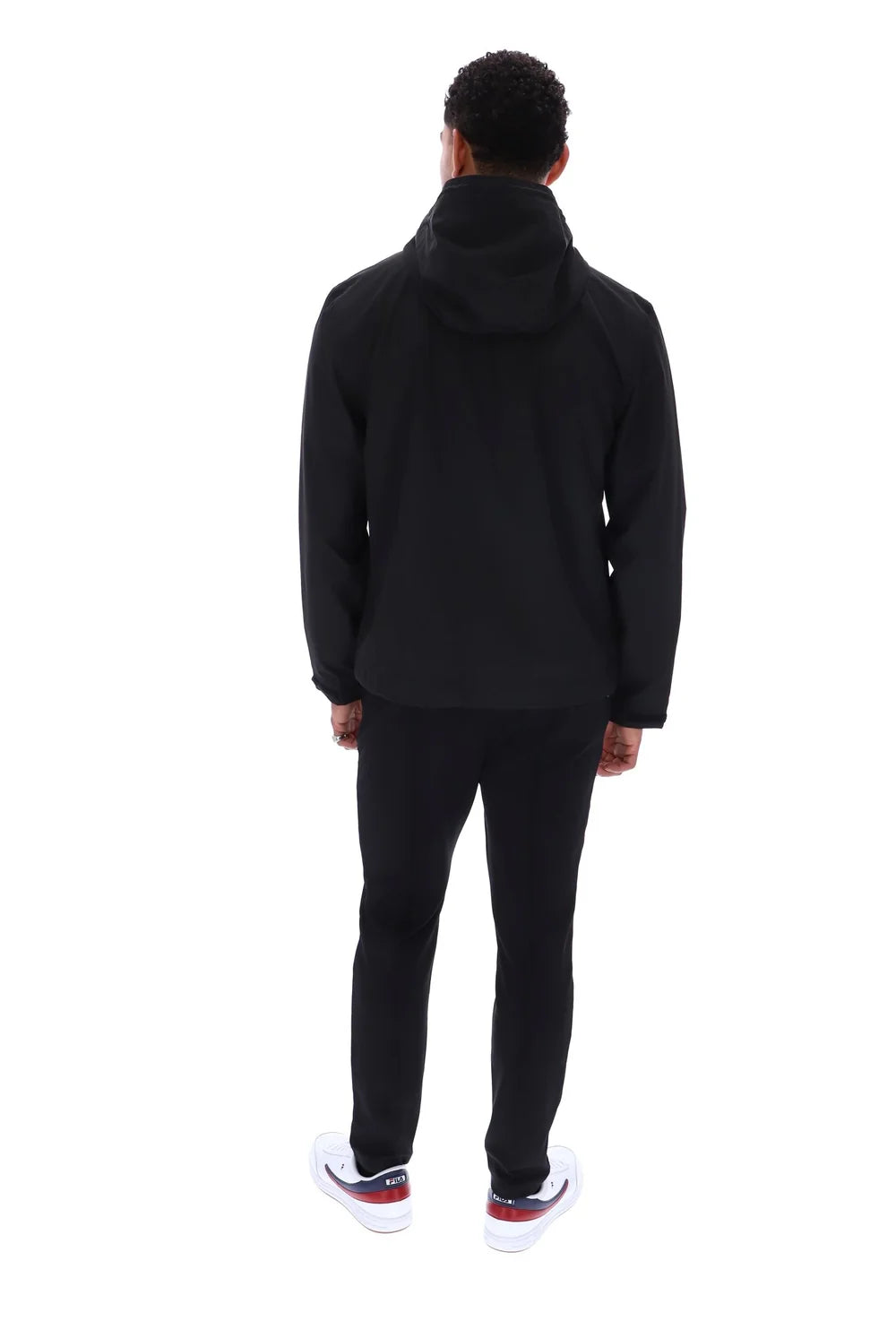 Fila FW26MH019 Marcos Full Zip Jacket W/ Bamboo Badge 001 - Black