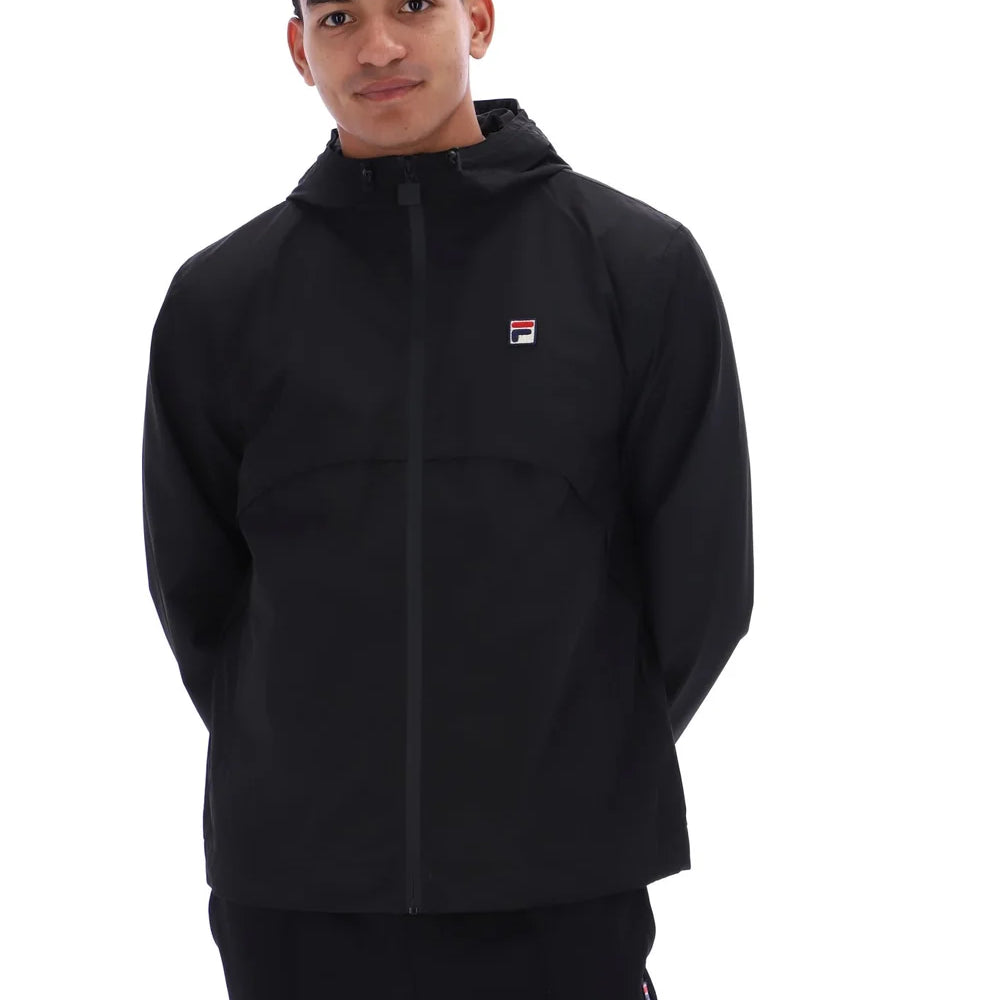 Fila FW26MH019 Marcos Full Zip Jacket W/ Bamboo Badge 001 - Black