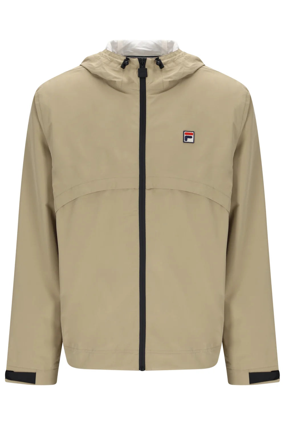Fila FW26MH019 Marcos Full Zip Jacket W/ Bamboo Badge 223 - Chinchilla/Gardenia