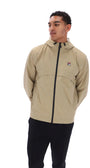 Fila FW26MH019 Marcos Full Zip Jacket W/ Bamboo Badge 223 - Chinchilla/Gardenia