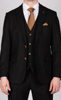 Marc Darcy Max Blazer With Contrast Buttons - Black