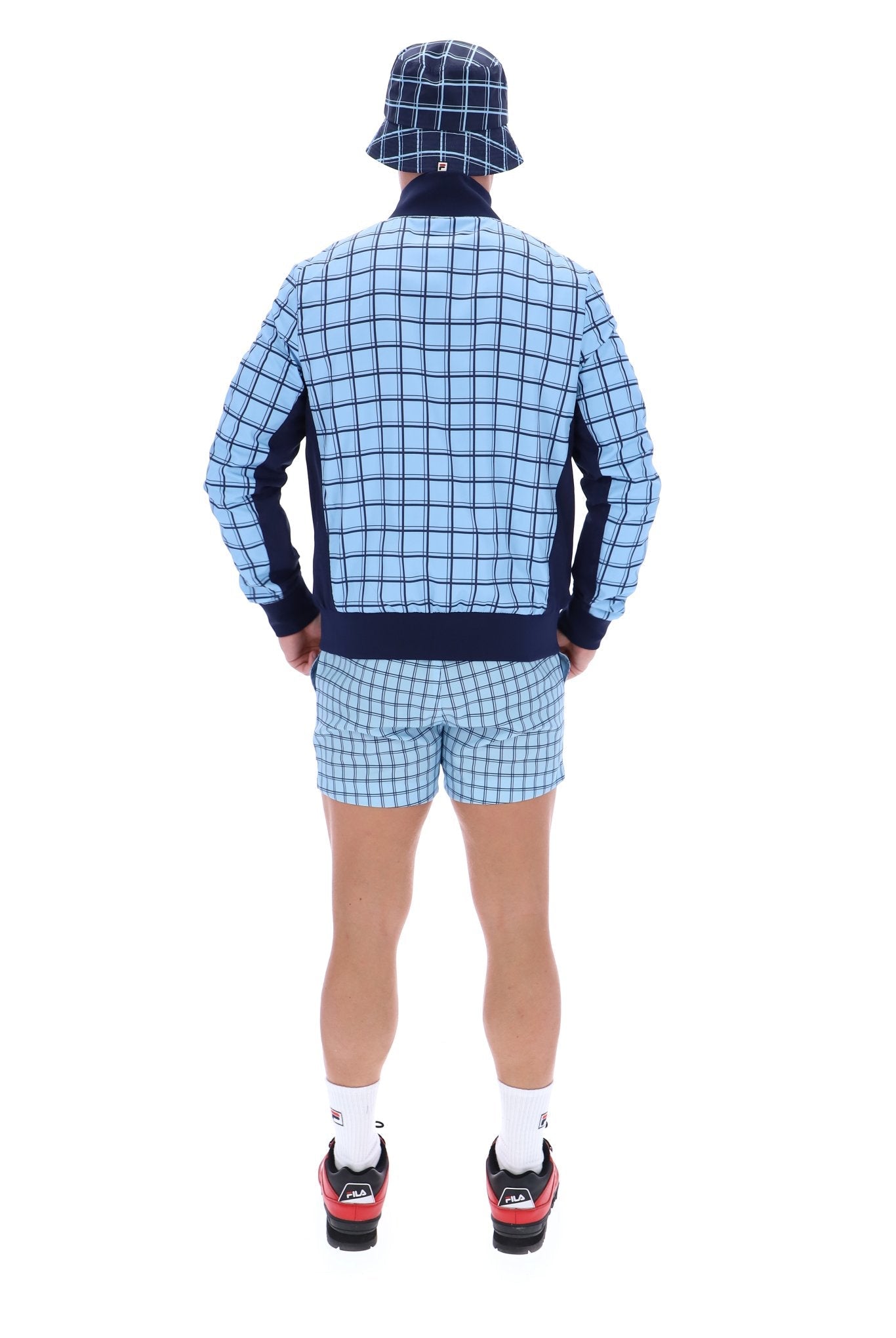 Fila Morgan Check Jacket Navy/Blue Bell