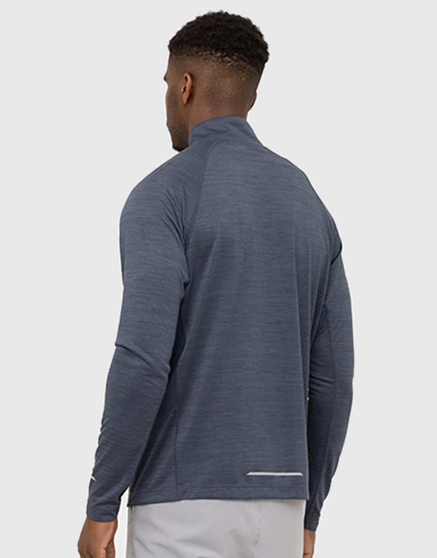 Marshall Artist MSATM10920 Quest 1/4 Zip Slate Blue