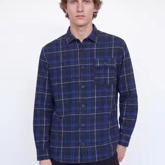 JJ Rebel Gavin Gingham L/S Shirt - Vintage Indigo