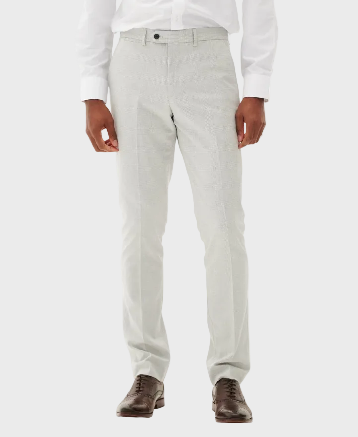 Marc Darcy Bromley Trousers - Stone Check
