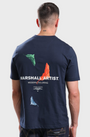 Marshall Artist Aspen T-Shirt Navy Blue
