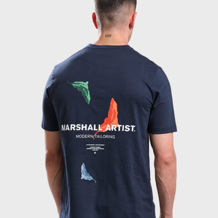 Marshall Artist Aspen T-Shirt Navy Blue