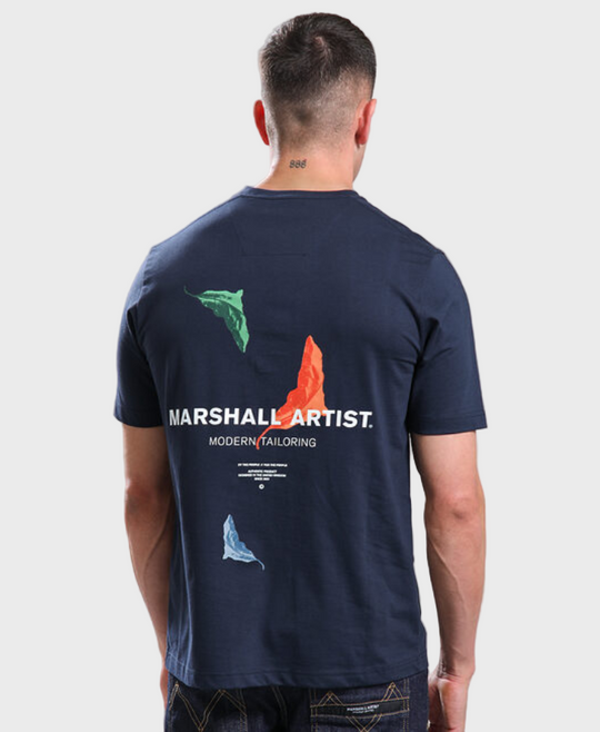 Marshall Artist Aspen T-Shirt Navy Blue