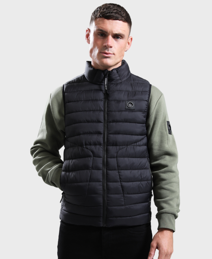 Marshall Artist Oakdale Bubble Gilet Black
