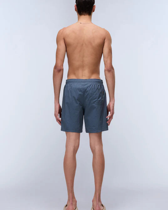 Napapirji Box Logo Swim Shorts - Stormy Weat