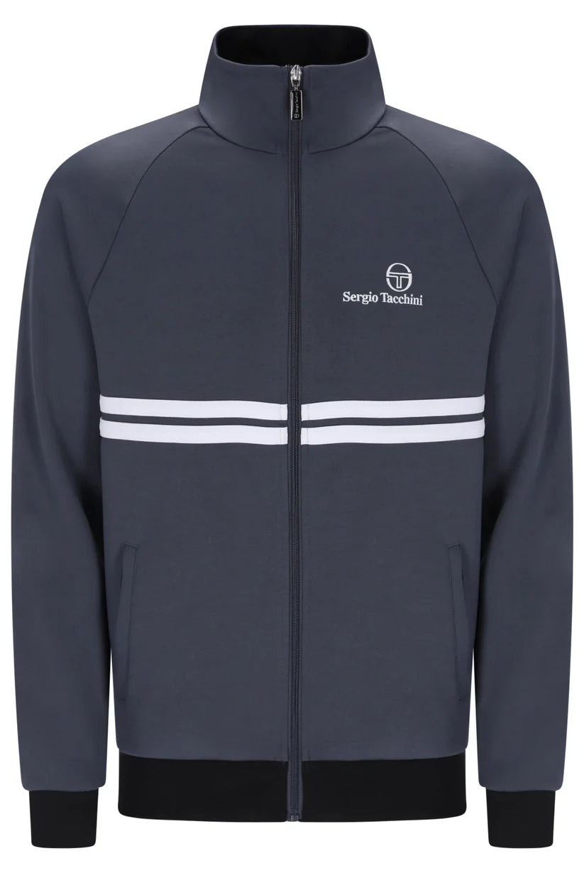 Sergio Tacchini STM21139 New Dallas Track Top 596 - Turbulence/White/Black