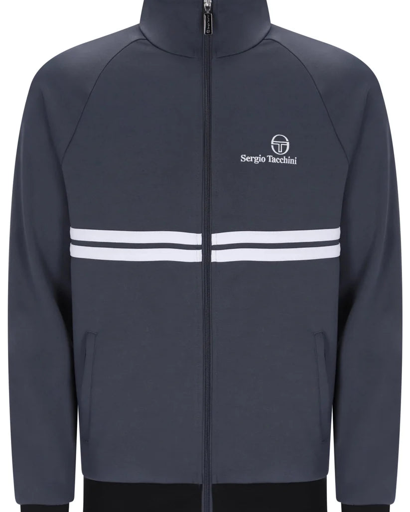Sergio Tacchini STM21139 New Dallas Track Top 596 - Turbulence/White/Black