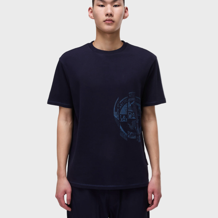 Napapijri Vanni Print T-Shirt - Blu Marine
