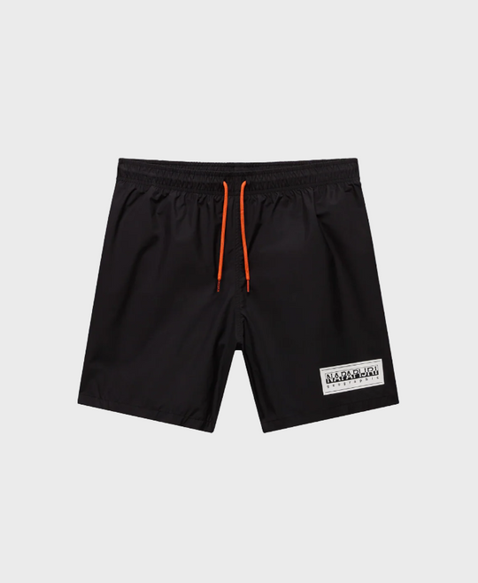 Napapirji Box Logo Swim Shorts - Black
