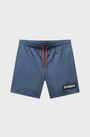 Napapirji Box Logo Swim Shorts - Stormy Weat