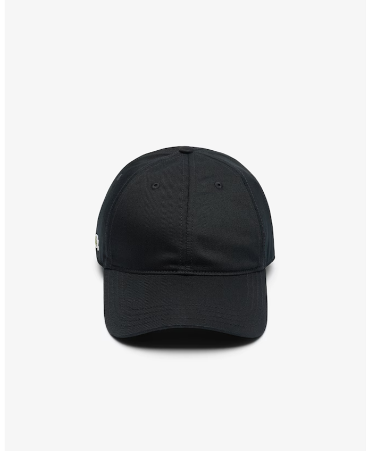 Lacoste RK0440 Cotton Twill Cap - Black