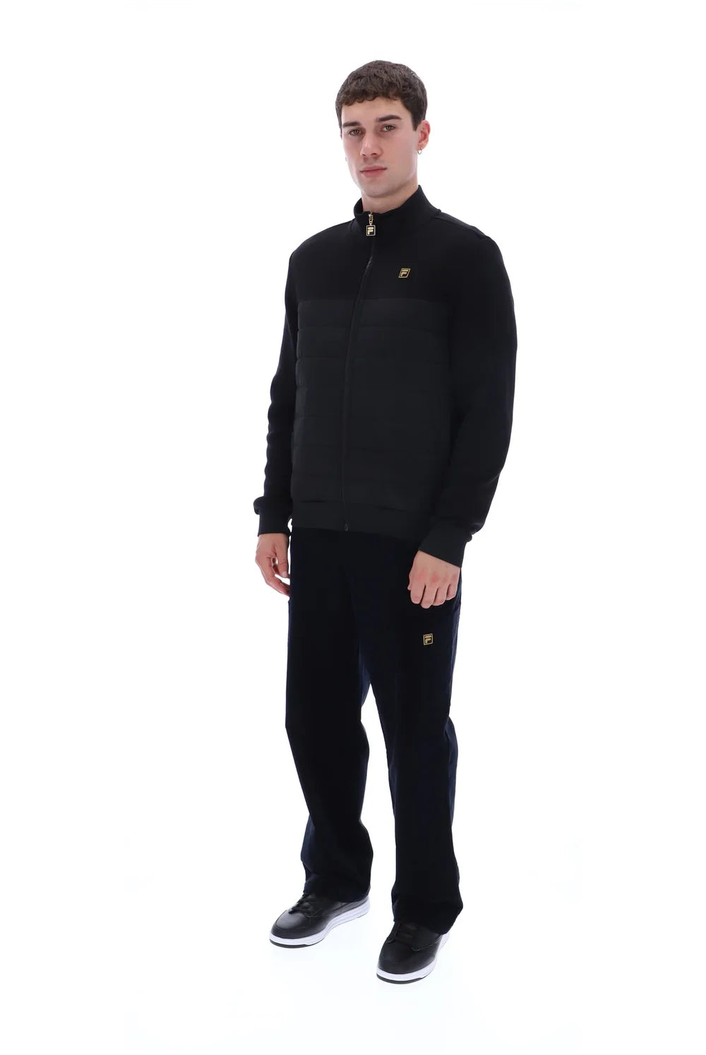 Fila FW26GM025 Oroza Full Zip Padded Jacket W Bamboo Badge 001 - Black