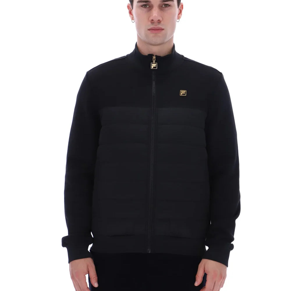 Fila FW26GM025 Oroza Full Zip Padded Jacket W Bamboo Badge 001 - Black