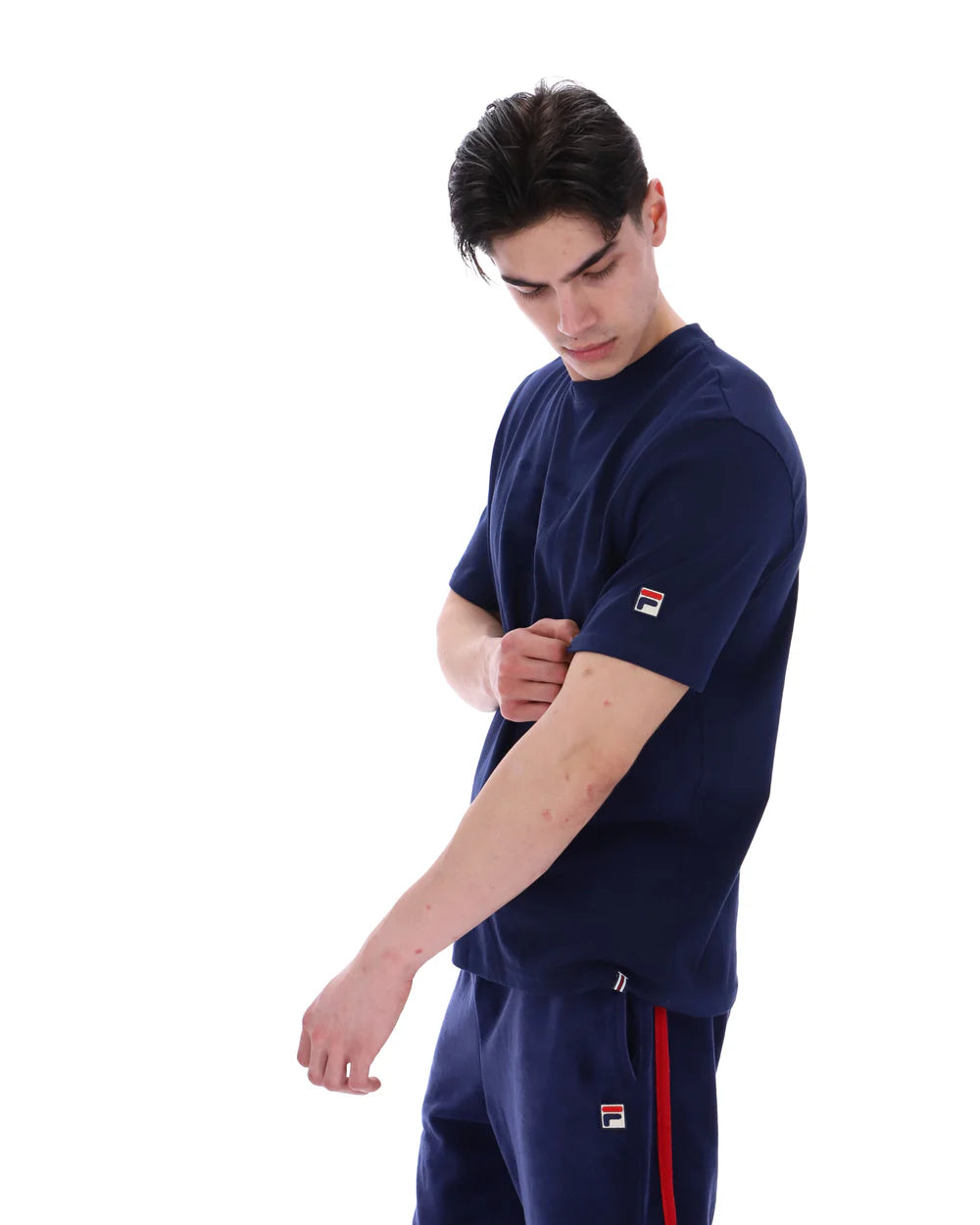 Fila SS26MH029 Pepe T-Shirt With Flock Logo - Fila Navy