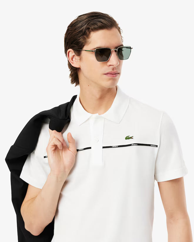 Lacoste PH9863 Regular Fit Logo Trim L.12.12 Polo Shirt - 001 White