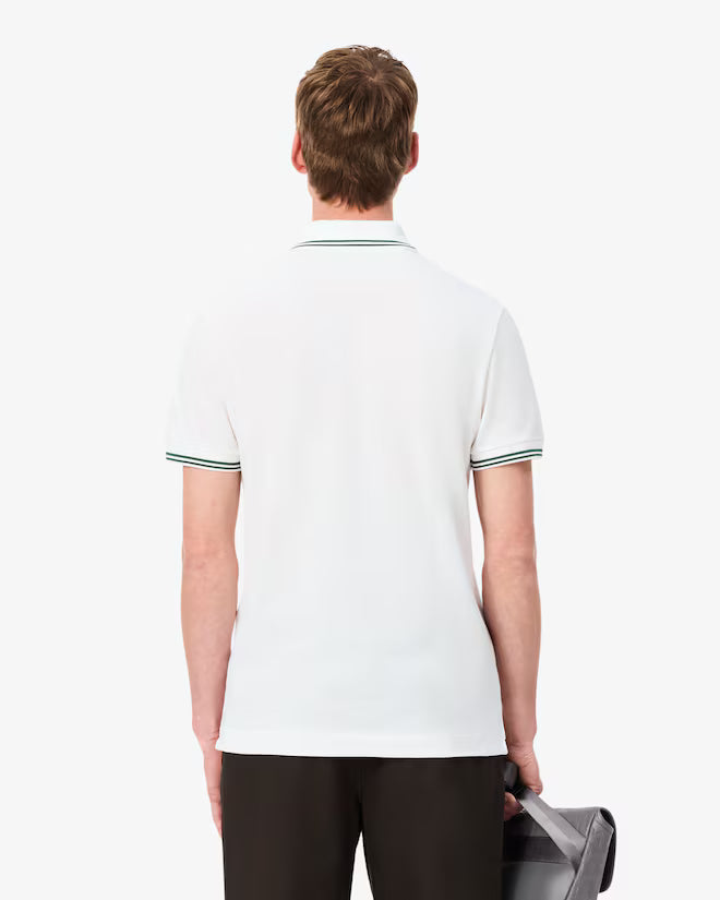 Lacoste PH9875 Regular Fit Trim Accent L.12.12 Polo Shirt 001 White