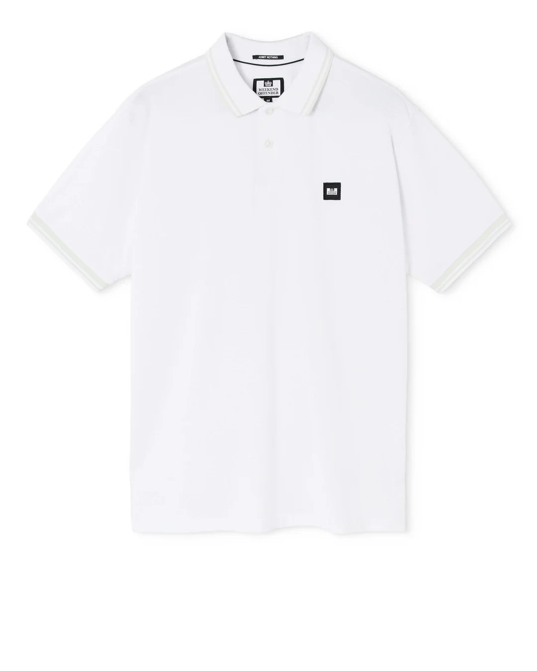 Weekend Offender PO1B09 Levanto Polo T-Shirt - White/Amazonite