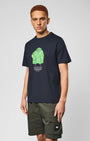 Weekend Offender PT1B03 Naz Tee Graphic T-Shirt - Navy