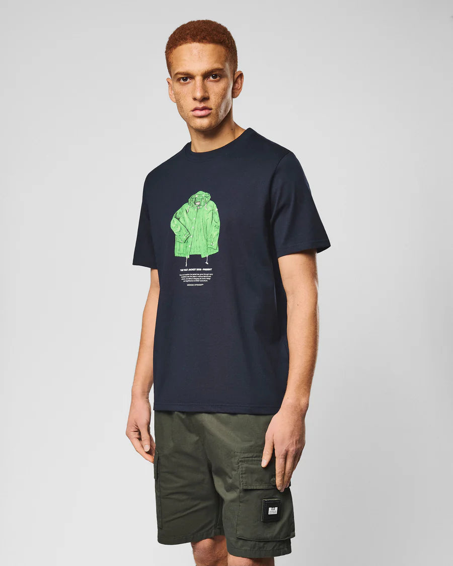 Weekend Offender PT1B03 Naz Tee Graphic T-Shirt - Navy