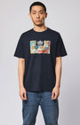 Weekend Offender PT1B06 D'arblay Graphic T-Shirt - Navy