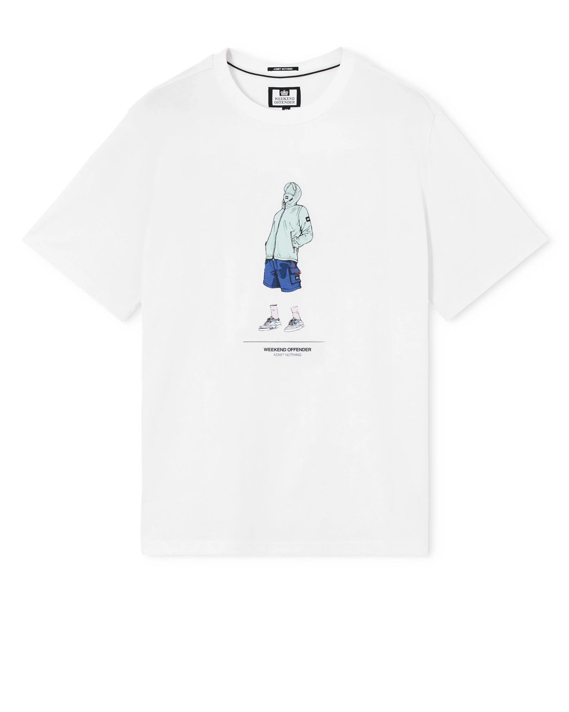 Weekend Offender PT1B16 Drarga Graphic T-Shirt - White