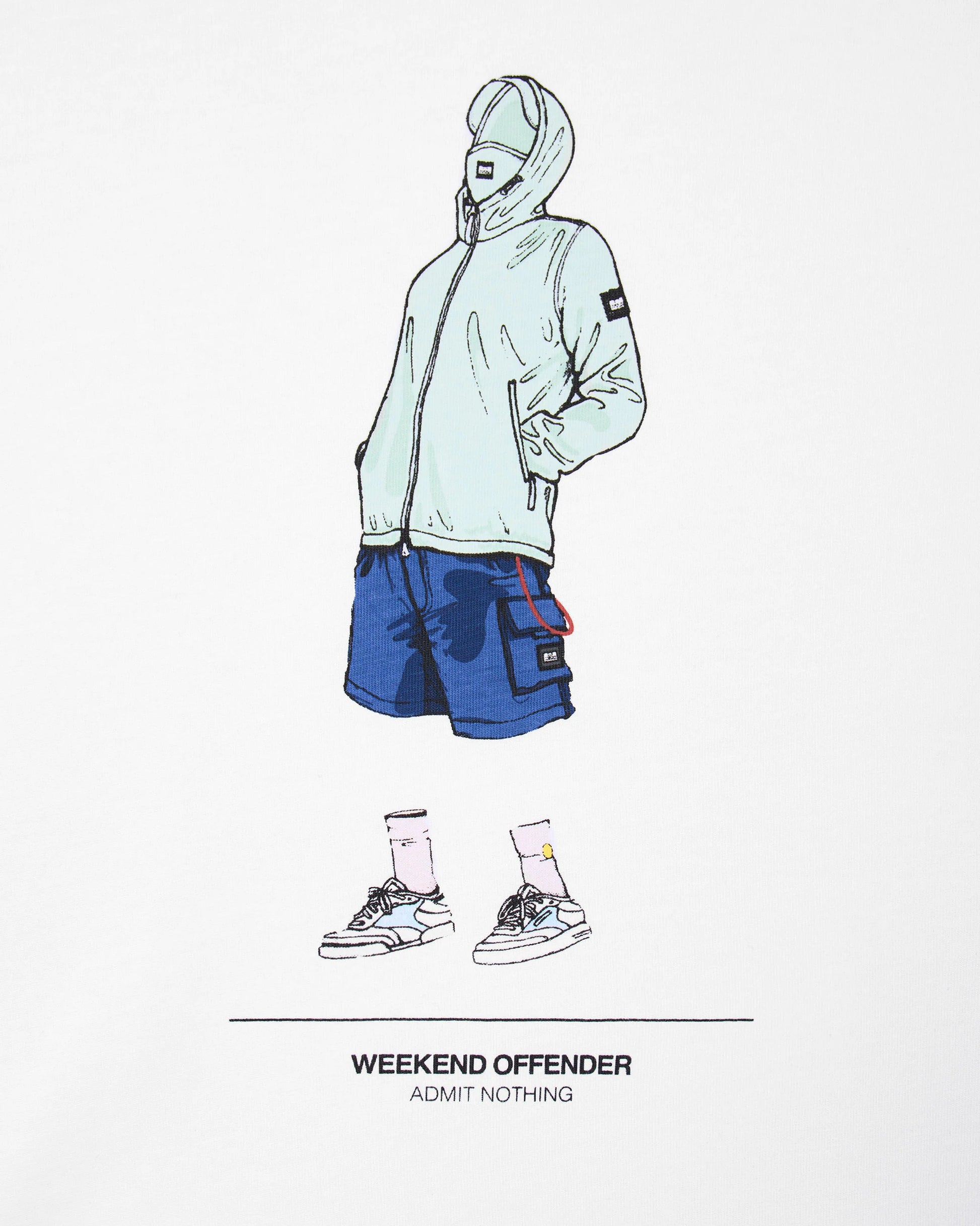 Weekend Offender PT1B16 Drarga Graphic T-Shirt - White