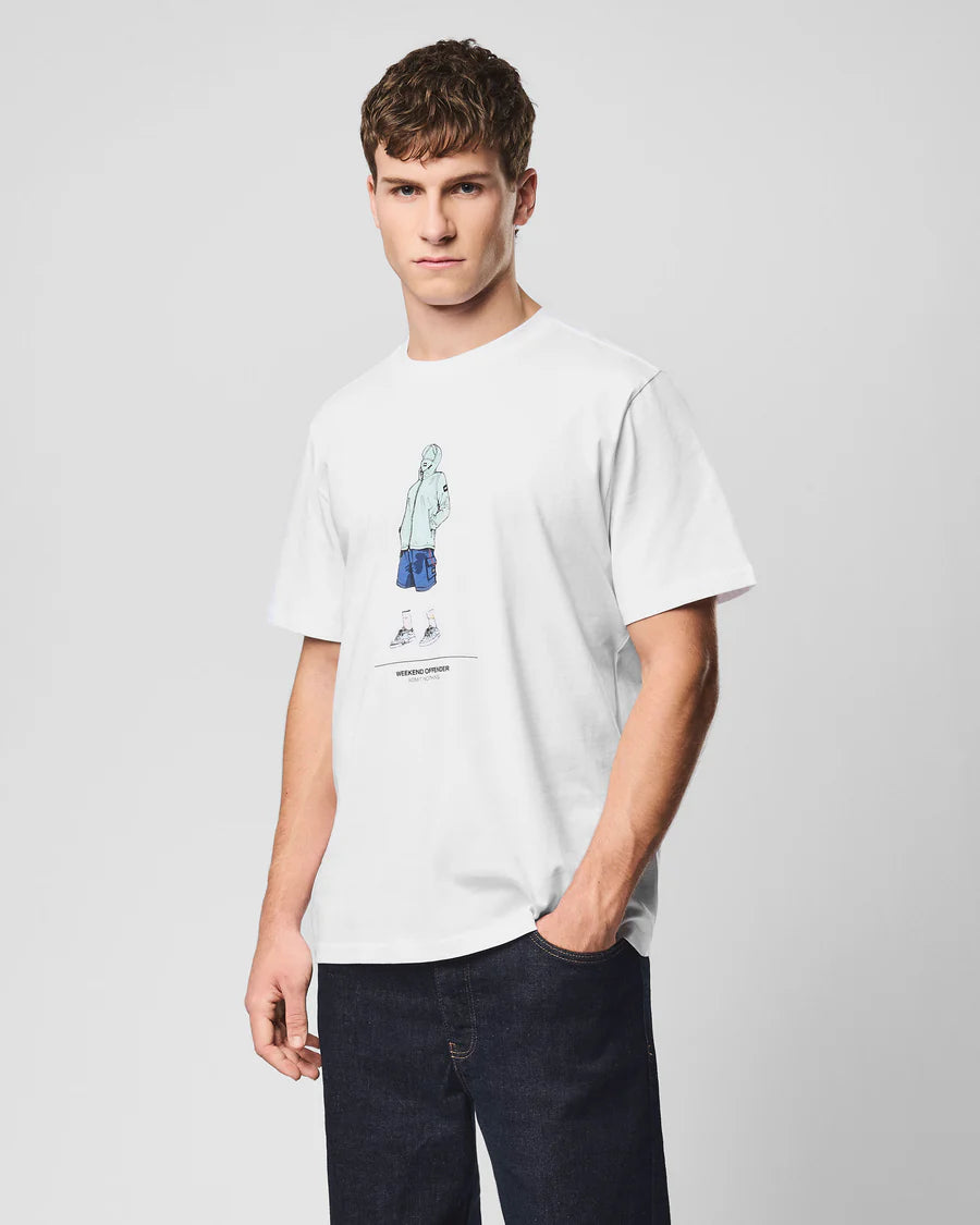 Weekend Offender PT1B16 Drarga Graphic T-Shirt - White