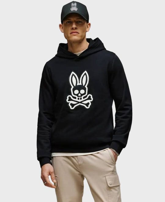 Psycho Bunny Harley Hoodie Black